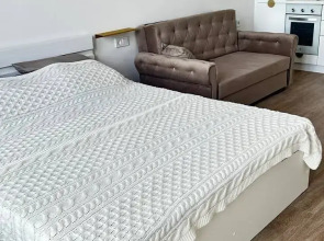 Квартира Бело-золотая Студия