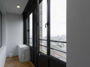 Апартаменты Lalapart Gray stone на 30 этаже небоскреба Савеловский Сити