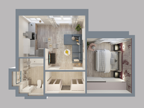 Квартира GM Apartments Двухкомнатные у Красной площади