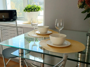 Квартира Светлая и уютная квартира с ламповой атмосферой и видом на закат