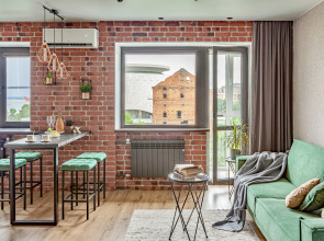 Апартаменты Лофт с видом на музей-Панораму и Волгу