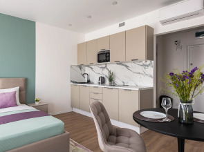 Квартира Лавандовые Сны - красивый вид на город с 31 этажа