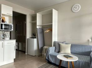 Квартира Студия на 17 Этаже с Видом на Город