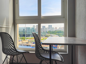 Апартаменты Стильная новая студия с видом на Москва-Сити