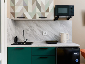 Апартаменты Vizit с новым дизайнерским ремонтом. Студия 1