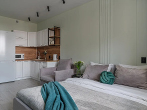 Квартира Уютная квартира-студия с качественным сервисом и панорамным ВИДОМ