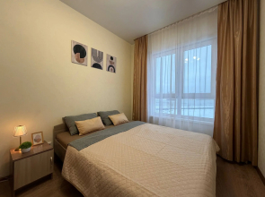 Uyutnaya dvukhkomnatnaya kvartira ryadom s akvaparkom Flat