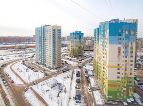 Апартаменты двухкомнатные с видом на Волгу на ул.К.Маркса 44, м.Стрелка. Сова-Дом