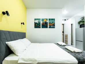 Апартаменты современные Морент 25 кв. м в ЖК Сорренто Парк