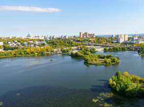 Апартаменты Брутальный Лев на 23 этаже с панорамным видом на реку