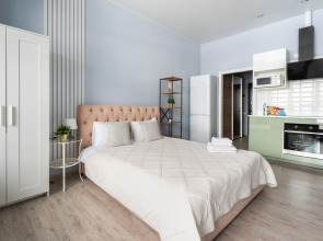 Апартаменты Lalapart Aquamarine с балконом у метро Дмитровская