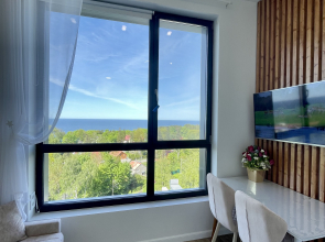 Апартаменты с видом на море на 10 этаже в комплексе Кристалл & Балтик-SPA