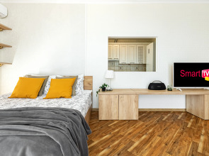 Апартаменты Стиль и Спокойствие Ортопедический Матрас Smart TV и Панорамное Окно ЖК Большой by Depart Apart