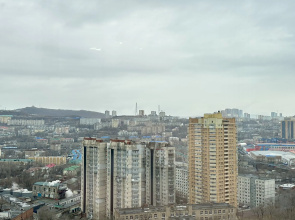 Квартира с панорамным видом на город и Русский мост