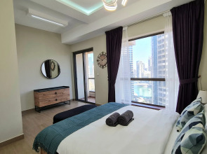 Апартаменты Marco Polo - High-rise 1BR Apt with Amazing Marina Views