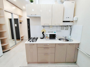 Квартира студия для 3х человек с кухонной зоной рядом с Олимпийским парком