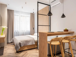 Апартаменты Делюкс с барной стойкой Модерн Дизайн у Динамо