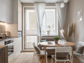 Odnokomnatnaya Bookingapart Uyut kak Doma u Morya v Zaostrovye Flat