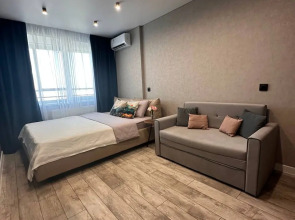 1-к. квартира на Базарной площади с видом на пруд, 30 м², 22 этаж