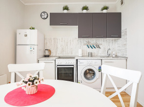 Апартаменты двухкомнатные c видом на Волгу на Волжской набережной  25, м.Cтрелка. Сова-Дом