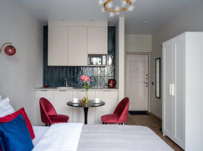 Апартаменты Savina у Моря 2 синяя студия