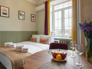 Апартаменты KeyGo #1010 Студия рядом с метро Окружная