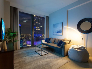 Апартаменты Sky City Moscow 62 этаж! Вид на Башни, Лужники, Парк победы и город! Очень уютный!