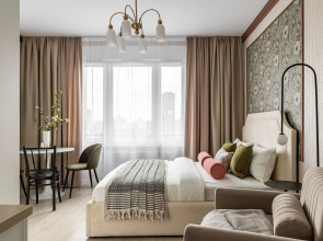 Квартира Moscow Deluxe Apartments Comfy Studio Berzarina