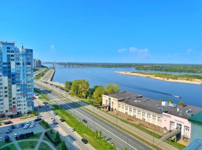 Квартира с панорамным видом на Волгу