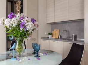Квартира Moscow Deluxe Apartments Family Suite City View