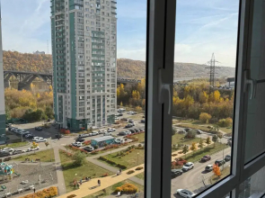 Квартира КвартРента НН с видом на Оку. Географический центр Н.Новгорода