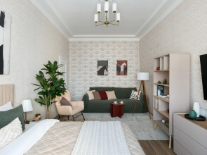 Квартира GM Apartments Легендарная Двушка на Тверской у Садово-Триумфального Сквера