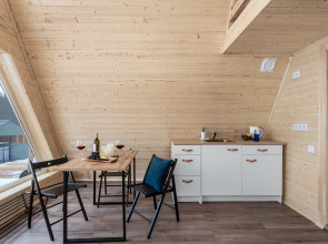 Частный дом A-frame с сауной у Игоры