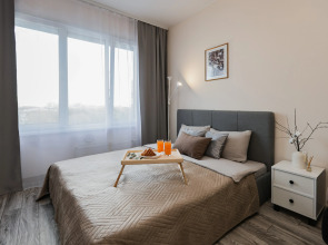 Квартира Лучшая у Аквапарка и по Пути в Аэропорт Толмачево