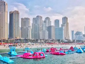 Апартаменты Studio on JBR, SEA view, POOL, Gym, LARGE terrace