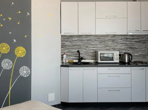 Lavanda studiya s balkonom i vidom na more Apartments