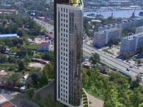 Апартаменты в ЖК Театральный с обзорным видом на город мосты заливы Владивостока