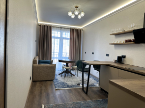 Апартаменты "Эленика" Двухкомнатая квартира в Махачкале с видом на озеро и мечеть