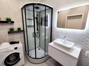 Квартира Enigma Apartments - Студия с панорамным окном в ЖК Аквамарин