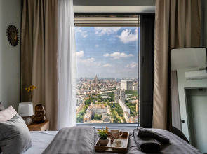 Квартира Бизнес Класс на 52 Этаже с Потрясающим Видом на Москву