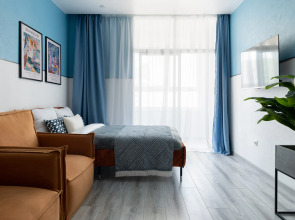 Апартаменты Стильная студия в ЖК Акватория возле реки