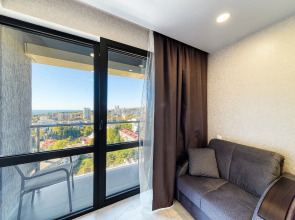 Апартаменты в центре Сочи для 3 гостей ЖК Сокол с видом на море