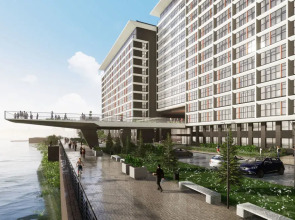 Апартаменты Евродвушка на Михайловской набережной с видом на реку