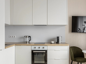 Квартира Moscow Deluxe Apartments Comfy Studio Berzarina