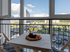 Апартаменты с уютным балконом