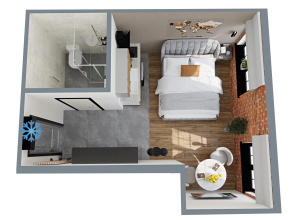 Квартира GM Apartments Стильная Лофт 3 у Кремля