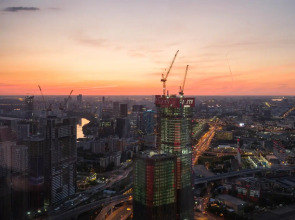 Красивый панорамный апартамент с 2 спальнями