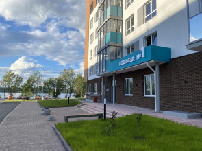 Апартаменты Hygge Karelia c видом на озеро в ЖК со своей набережной