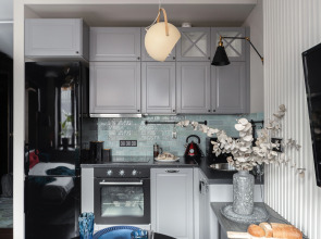 Апартаменты Lalapart Black Emerald с сауной в ЖК Савеловский Сити