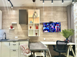 Квартира Люкс-Студия дизайнерская с видом на реку и Москва Сити